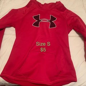 Red Underarmour hoodie size small womens